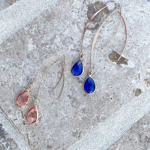 Two Pairs of Stunning Dangle Drop Earrings